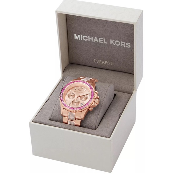 MK7211 Everest Chronograph Rose Gold-Tone Stainless Steel Bracelet watch 42mm - Picture 6 of 6